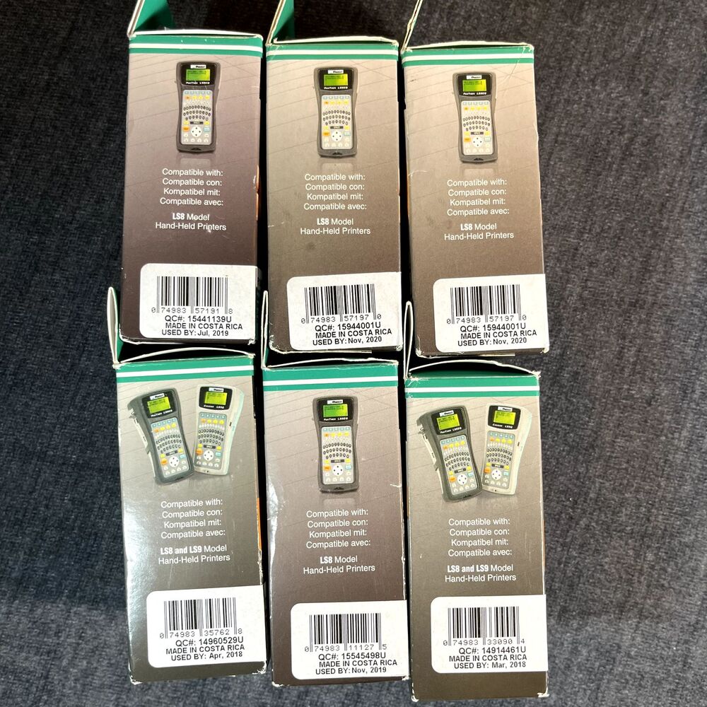 Panduit P1 Label Cassette Lot of 6 Self Laminating Continuous Tape Marker Plat - Picture 4 of 11